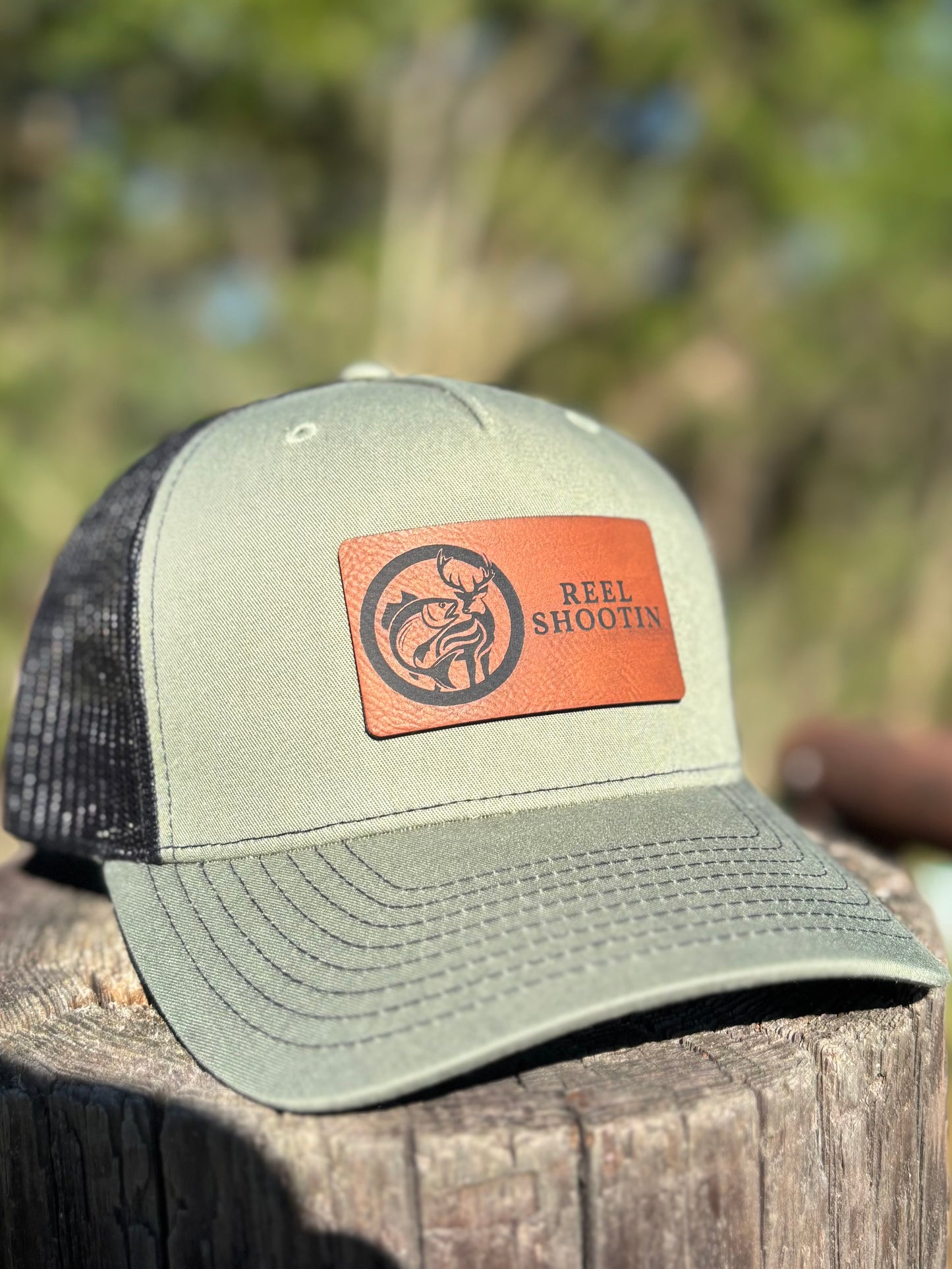 The Classic Leather Patch - Green