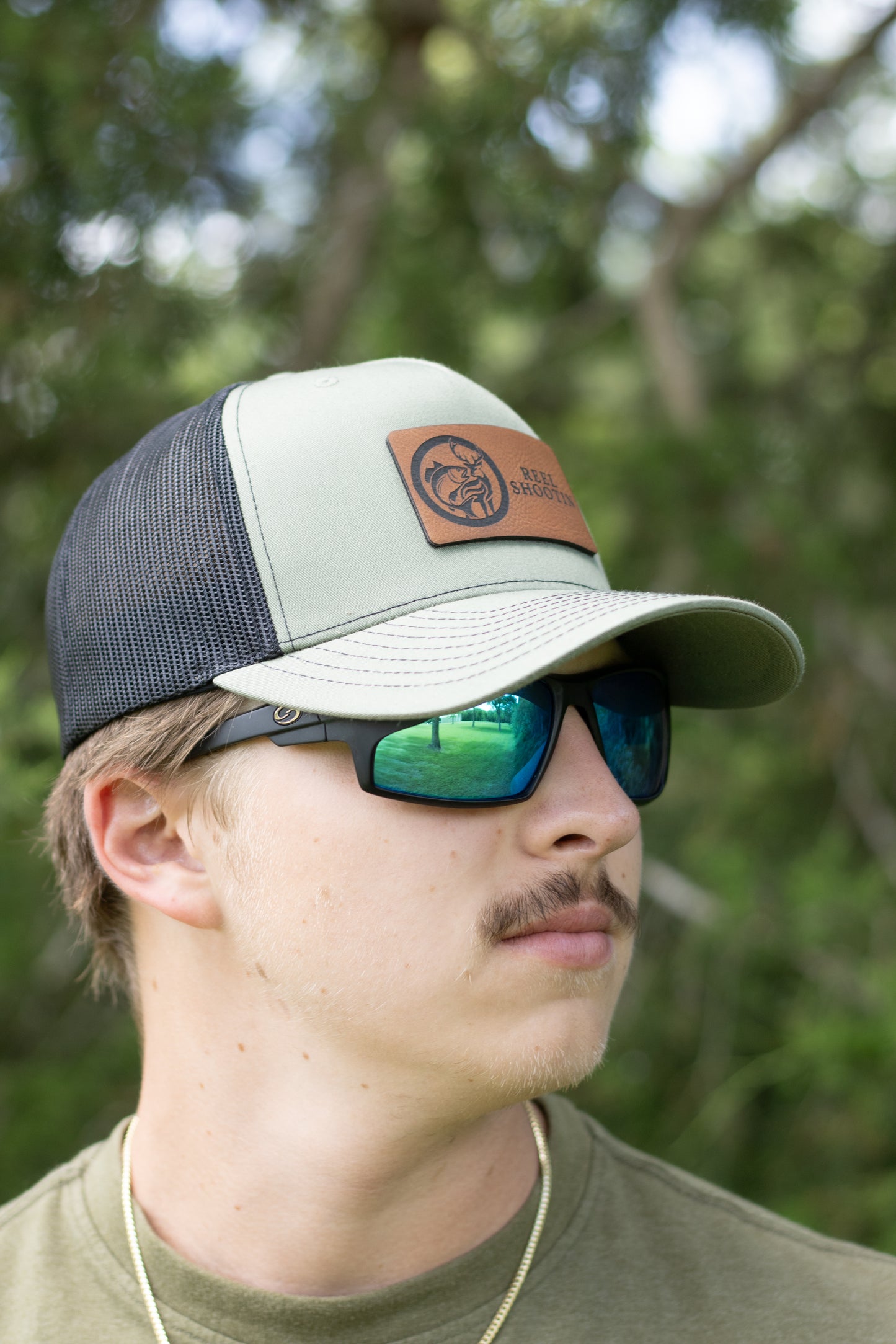 The Classic Leather Patch - Green